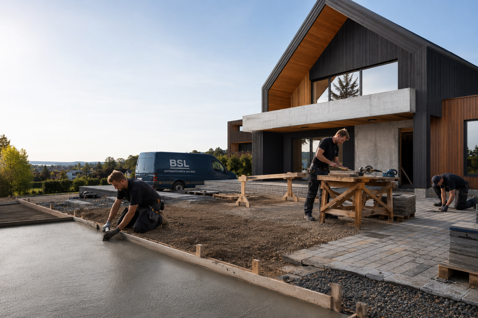 Anlægs- og entreprenørarbejde ved bolig — Bsl Entreprenør & Anlæg ApS i Vinderup